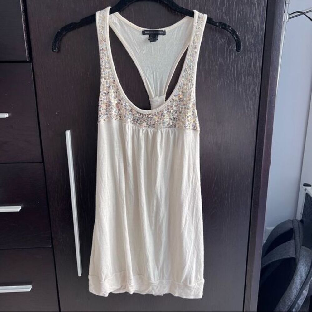 4/$20 Mango sequin racerback tank top